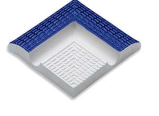 1doboz /1box CFI-10207 A Kapaszkodó idom fehér/kék / Petit carre handle white/blue 12,5 x 25 cm, 8db/doboz/box 5,08 3 150