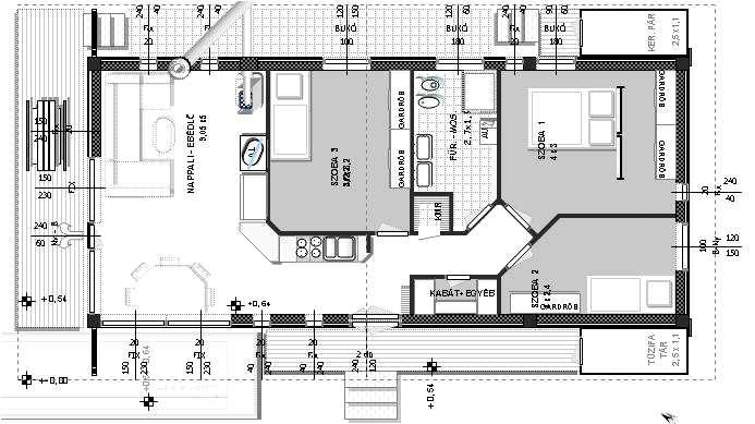 finndesign.pdf 2+1 szoba Nappali totál komfort (G.16 > 11,2 x 6,3 m+kamrák) ALAP Dominó > G.16 6,3x11,2 m [ bruttó 71 m2 ] www.extramobilhazak.hu/dominohazak/i.form-grand-home-77m2-g.16.finndesign.pdf 2+1 szoba Nappali totál komfort (G.19 > 13,3 x 6,3 m+kamrák) ALAP Dominó > Gx.