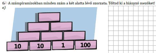 példájában, a TK I/8.1 9., a MF I/8.1 7. feladataiban gyakorolhatjuk a számolás ügyes szervezését. A MF I/8.6. feladatában például a 10-zel, 100- zal stb. való szorzást gyakoroljuk. I/9.