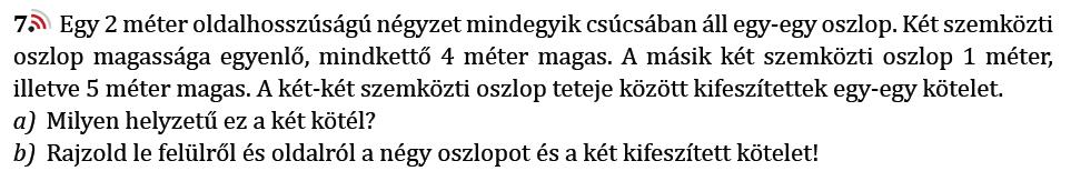 a és b egymással párhuzamos egyenesek, az a egyenes párhuzamos a b egyenessel stb. Mindegyik formának vannak előnyei, csak az a lényeg, hogy ne ragadjon rá a semmitmondó a párhuzamos b forma.
