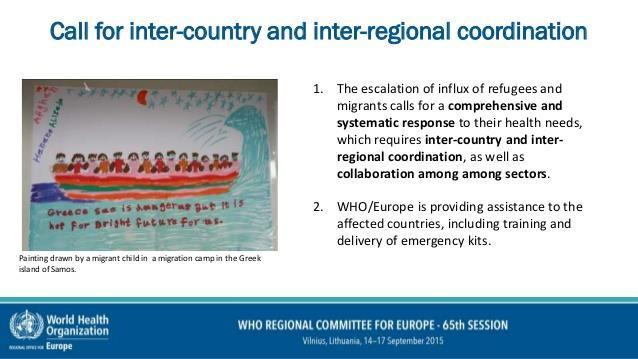 Országok és régiók közötti együttműködés koordinálása Koordinálás