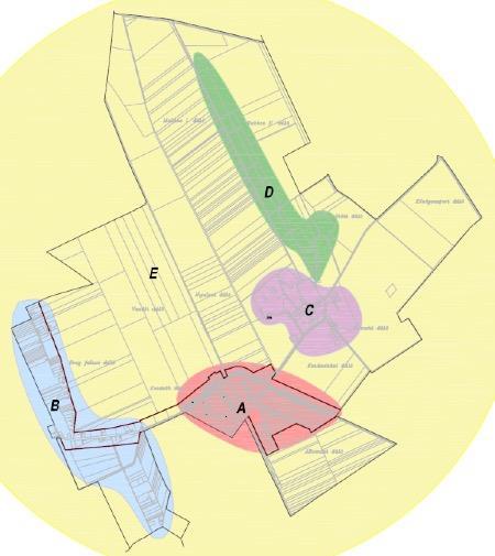 Ezek alapján Fácánkert közigazgatási területén tájképi szempontból öt különböző karakterű területet határolhatunk le, amelyeket az alábbi térképen ábrázoltunk: Településképi szempontból meghatározó,