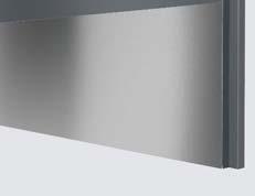 PANELEK SAVÁLLÓ Rozsdamentes acél panelek az ajtólap felületén, tökéletesen kiegészítik a Porta ajtók ajánlatát.