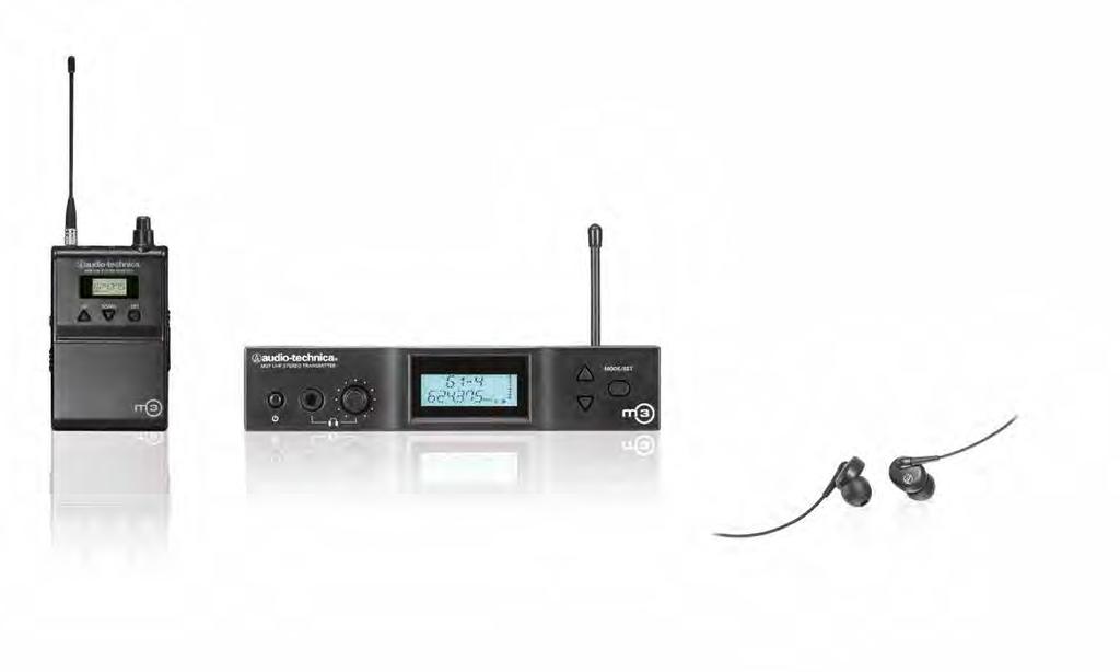 114 m3 vezetéknéküi fümonitor rendszer ( PC 486-MC 138) Az Audio-Technica M3 vezetéknéküi fümonitor rendszere a professzionáis fümonitorok minden eőnyét kínája, 1321 váasztható UHF frekvenciáva,