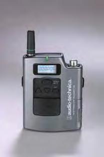 Kétpozíciós övcsipesz. artist eite wireess 117 Az AEW-T1000 zsebadóva ás a többi Audio-Technica UniPak zsebadóva hasznáható mikrofonokat a Wireess Essentias fejezetben taája (119-121. oda).