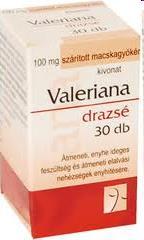 Valeriana TEVA 100mg bevont tabletta (Gyógyszer) Szárított macskagyökér kivonat. Mikor: átmeneti, enyhe ideges feszültség és átmeneti elalvási nehézségek enyhítésére.