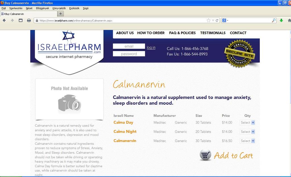 Készítmények Calmanervin Tablet; Oral; Passiflora 250 mg; Valerian 10 mg; Vitamin B1 (Thiamine Hydrochloride) 10 mg;