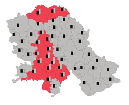 3.5.3. A közúthálózat és a közlekedésbiztonság értékelése Vajdaság AT közúthálózatának hossza (az országos jelentőségű és a községi közutakat is beleértve) megközelitőleg 5730 km.