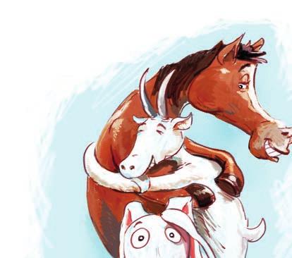 Már-már úgy tűnt, sohasem vergődnek zöld ágra. Ekkor az Úritök észrevette a Nyulat, és kiáltozni kezdett neki. Úritökül. Erre az időre még a vigyorgást is abbahagyta.