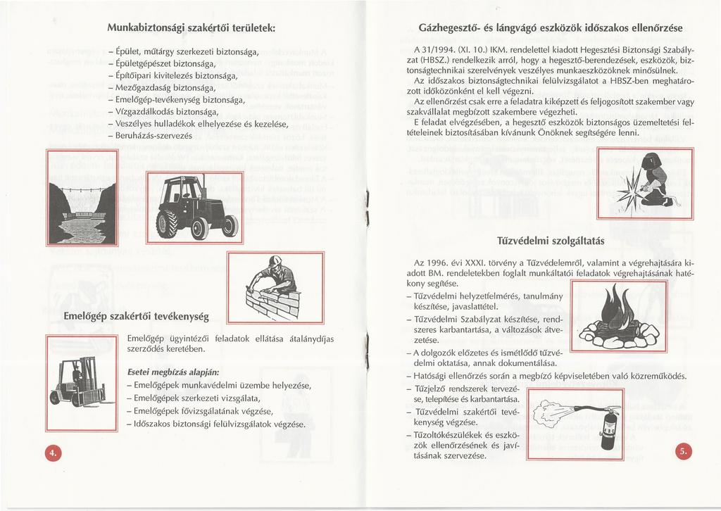 Munkabiztonsági Gázhegesztő- és lángvágó eszközök időszakos ellenőrzése szakértői területek: A 31/1994. (XI. 10.) IKM. rendelettel kiadott Hegesztési Biztonsági Szabályzat (HBSZ.