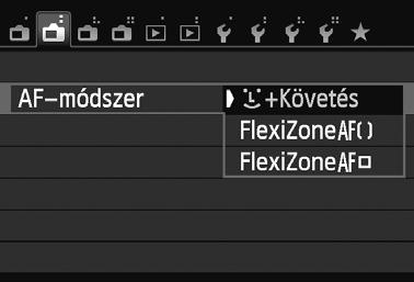 A fókuszálási mód módosítása * A Fókuszmód EF-M objektív csatlakoztatásakor jelenik meg. 1 Intell. jelenetv.- autom.