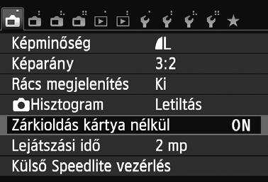 Válassza ki a [Tilt] lehet séget, majd nyomja meg a <Q/0> gombot.