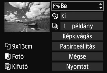 wnyomtatás 270 4 Állítsa be a nyomtatási effektusokat. Válassza ki a szükséges beállításokat. Ha nem kíván nyomtatási effektusokat megadni, folytassa az 5. lépéssel.