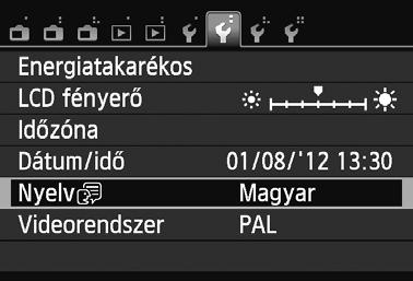 A f tárcsán nyomja meg a <YA>/<ZO> gombot a [52] fül kiválasztásához.