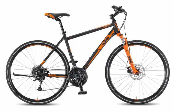 KTM cross kerékpárok Life Action 329.900,- A legnépszerűbb prémium cross modell. 30 fokozatú Shimano XT/Deore váltás/ hajtás, Suntour NCX E-LO AIR teleszkóppal, hidraulikus fékekkel.12,8 kg.