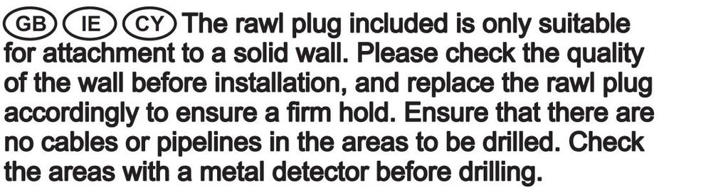 E PL ołączony dybel pod śrubę przystosowany jest jedynie do mocowania na masywnych ścianach.