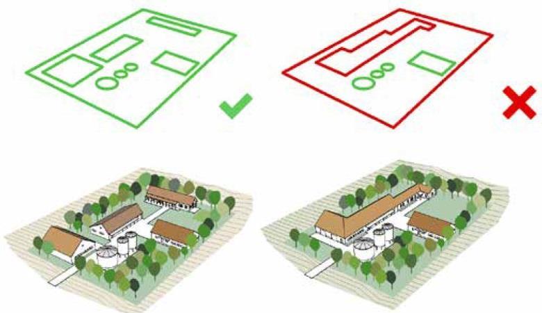 AJÁNLÁSOK / KÜLTERÜLET ÉS EGYÉB TERÜLET Külterületen találhatók a nagyüzemi állattartás és a növénytermesztés épületei, a gázkitermelés létesítményei, a turisztikai idegenforgalmi funkciójú
