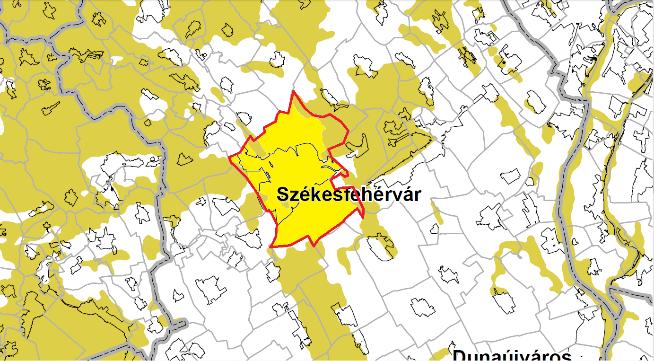 400 kv-os átviteli hálózat távvezetékelemei 2.64. Székesfehérvár térsége 1/10. melléklet a 2003. évi XXVI.