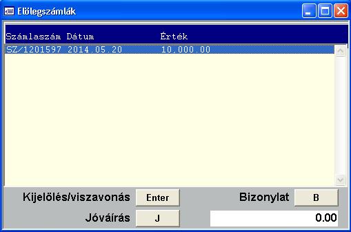 segítésével véglegesíthetjük a jóváírást. A végszámlán a számla soraiban szerepel a jóváírt előlegszámlák negatív előjellel. Az előlegszámlák jóváírására egyszer van lehetőség. 13.6.