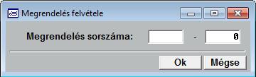 A megrendelés sorszáma 2 részből áll, hasonlóan a számla sorszámához. Az első része a csoportot jelöli.