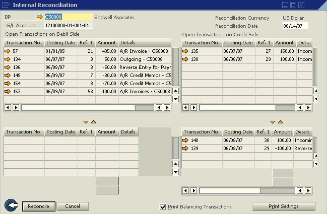 Az SAP Business One 2007 A verziójára történ frissítés során: A rendszer megállapítja, hogy a 29. számú bejöv fizetés le van zárva (visszavonásának eredményeként), de nincs egyeztetve.