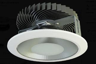 YD-LED-D195 Süllyesztett, kör alakú LED mélysugárzók Recessed round LED downlights 8% A lámpatest a mellékelt rúgók lehúzásával rögzíthető az álmnyezethez.