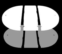 kivágva 155mm átmérővel A 3 szintes OVÁL szett teljes mérete: 150cm átmérő, 200 cm hosszúság, 24cm legnagyobb leengedés a mennyezettől A szintek elelemlése 8cm magas Lec-02A díszléccel van készítve