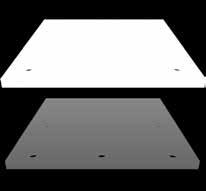 LED tápegység helye kialakítva a távtartóban Kör 150cm átmérővel, középen visszaléptetés 90cm átmérőjű kör, 8cm x 10cm  Külső íves