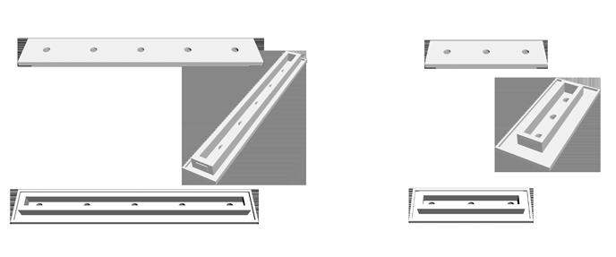 1,5cm x 4,5 cm peremezéssel.