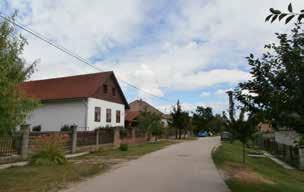 Az utcák menti zöldsávokban a fű jellemzően lenyírt, gondozott.