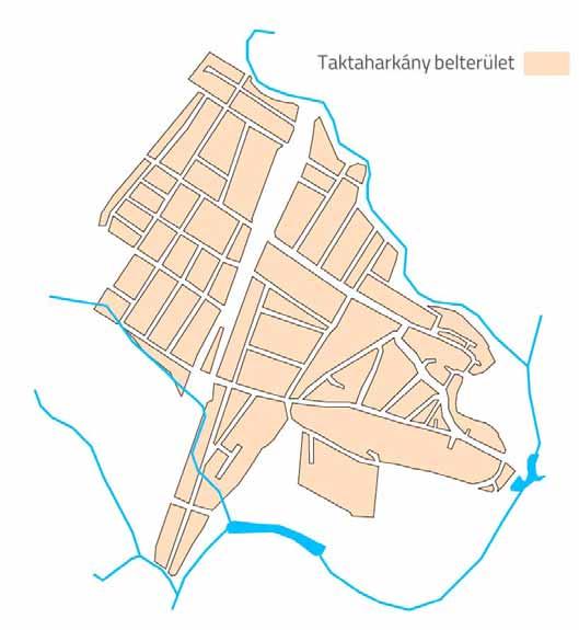 Építészeti karakterek bemutatása13 TAKTAHARKÁNY A települést a Miskolc-Sátoraljaújhely vasútvonal szeli át, területileg két részre osztja, településkarakteri szemponból a két rész, hasonló.