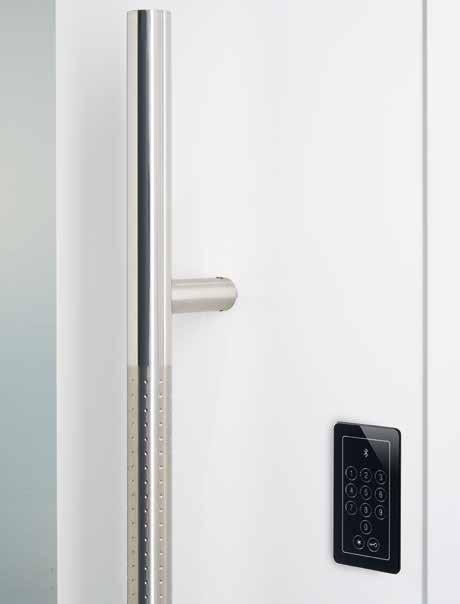 ThermoSafe alumínium házbejárati ajtók Új kialakítási opciók Elegáns kódkapcsoló Érintésre érzékeny tapintófelülettel Opcionálisan, a S5 / S7 Code
