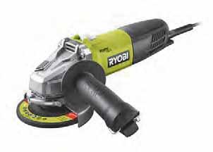 CSISZOLÁS RAG800-125G 800 W, 125 mm sarokcsiszoló Erőteljes 800 W motor nagy nyomatékot szolgáltató hajtóművel Kategóriájában vezető 12000 percenkénti fordulatszám Reteszelhető zár a könnyű tárcsa és