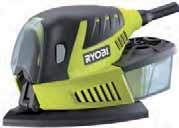 FAMEGMUNKÁLÁS #RyobiToolsEurope EPS80RS 80 W deltacsiszoló Kiváló a közepes súlyú alkalmazásokhoz, mint például finom kidolgozás és festékeltávolítás Erőteljes 80 W motor a maximális teljesítményért