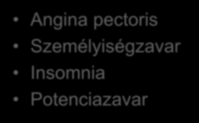 Ritka tünetek Angina pectoris