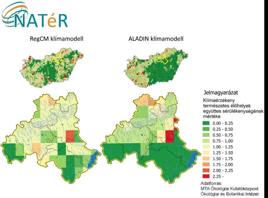 50. ábra: Erdő sérülékenység mértéke, Forrás: Klímabarát Települések Szövetsége 51.