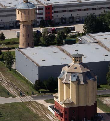 Az európai vonatkozásban is nagynak számító telep saját malommal, takarmánytárolóval és kisvasúti hálózattal rendelkezett.