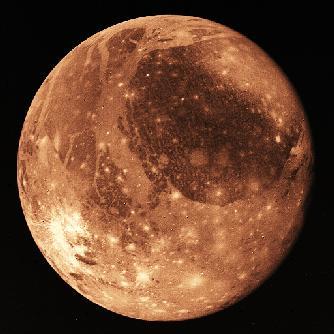 A holdról készült egyik Voyager kép. (NASA/JPL.) A Callisto.