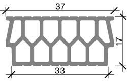 HŐSZIGETELT KOSZORÚTÉGLA MŰSZAKI ADATAI Méret - 140/330/210 mm Tömeg m 5 kg/db Hővezetési ellenállás R f 2,18 m 2 K/W Anyagszükséglet - 3 db/fm A KÉSZ FÖDÉMSZERKEZET MŰSZAKI ADATAI Felfekvés legalább