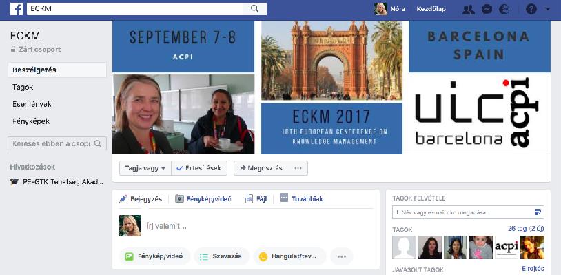 Facebook: profil létrehozása (csoport/esemény)