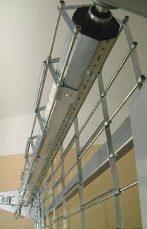 The interior shop-window protecting grid is prefectly aliglible for close downs of shops, inside protection of shop-windows s