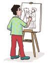 b) Az üres keretbe te rajzolj egy cselekvést ábrázoló képet! Írd mellé az igét is! 3.