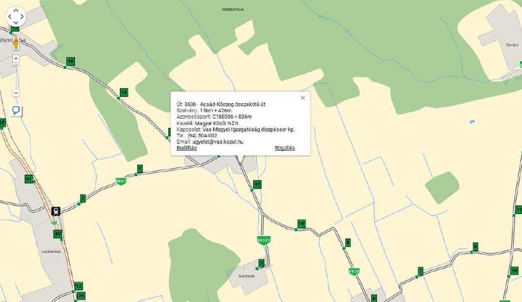 Nemescsó község rendezési terveinek módosítás 2016. jnuár 4. A tervezési terület út dti (Forrás utdt.hu) A 8636 636. jelű összekötő út 2014-s forglomszámlálási dti községnél (Közzétéve: 2015.
