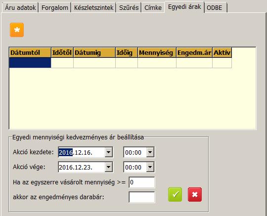 Címke fül A kiválasztott termékekre árcímke nyomtatást kérhetünk. Automatikusan bekerülnek ide termékek, ha változik a fogyasztói áruk, vagy újként felvitt termékek.