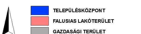 TELEPÜLÉSKÉPI SZEMPONTBÓL MEGHATÁROZÓ TERÜLETEK eltérő karakterű területek