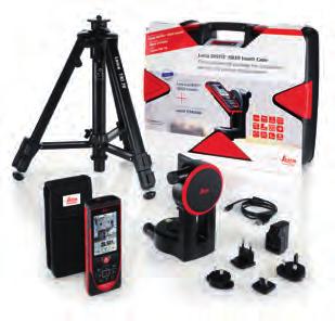Leica DISTO csomagok Kompakt csomagok professzionális mérésekhez Leica DISTO S910 csomag Ez a csomag egy teljes professzionális rendszer a kényelmes irányzáshoz, pont