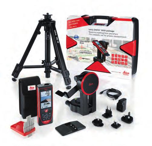 precíz méréséhez és rajzok készítéséhez. A csomag tartalma: Leica DISTO D810 touch, Leica FTA360-S állvány adapter és Leica TRI 70 állvány.