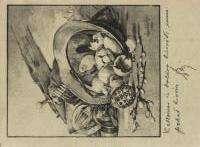 milit ary art postcard with