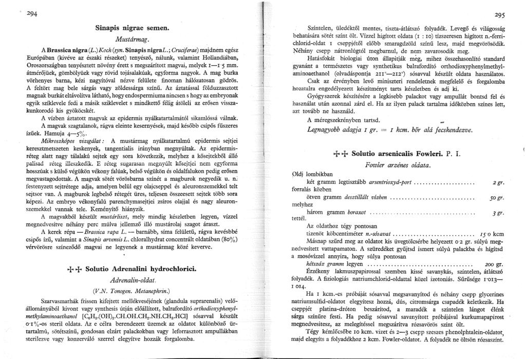 294 Sinapis nigrae semen. Mustármag. A Brassica nigra (L.) Koch (syn. Sinapis :nigral.