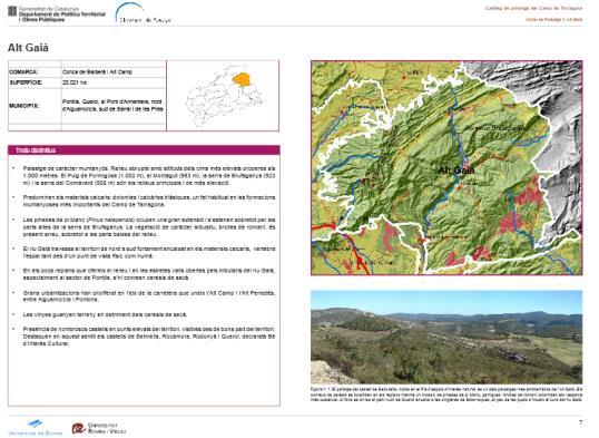 75. ábra A tájak bemutatása Eredmények hasznosítása A katalán Landscape Observatory kifejezett célja, hogy a megfogalmazott elvek, iránymutatások bekerüljenek a